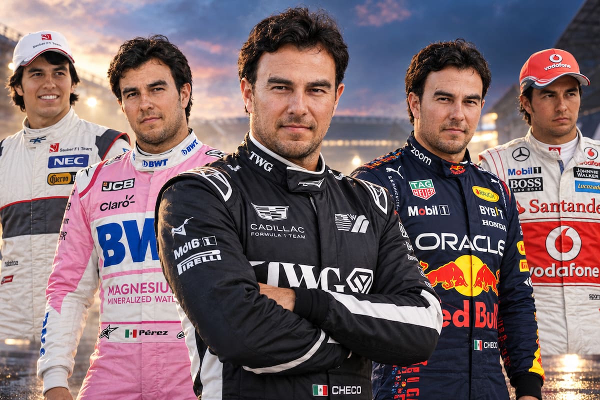 Checo Pérez llegará a 300 GP en México: sus equipos, victorias y récords en 21 años de trayectoria en la F1