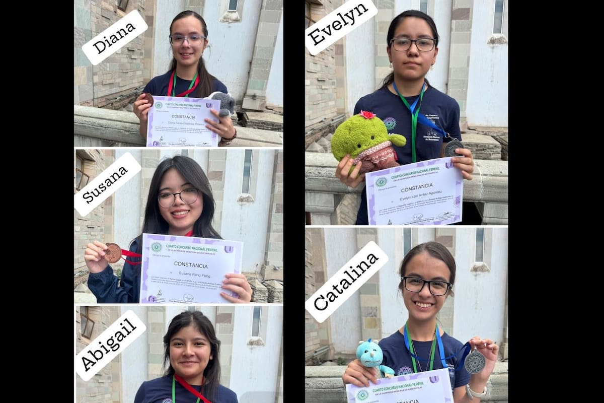 Alumnas de BC ganaron medallas de plata y bronce en Olimpiada Nacional de Matemáticas