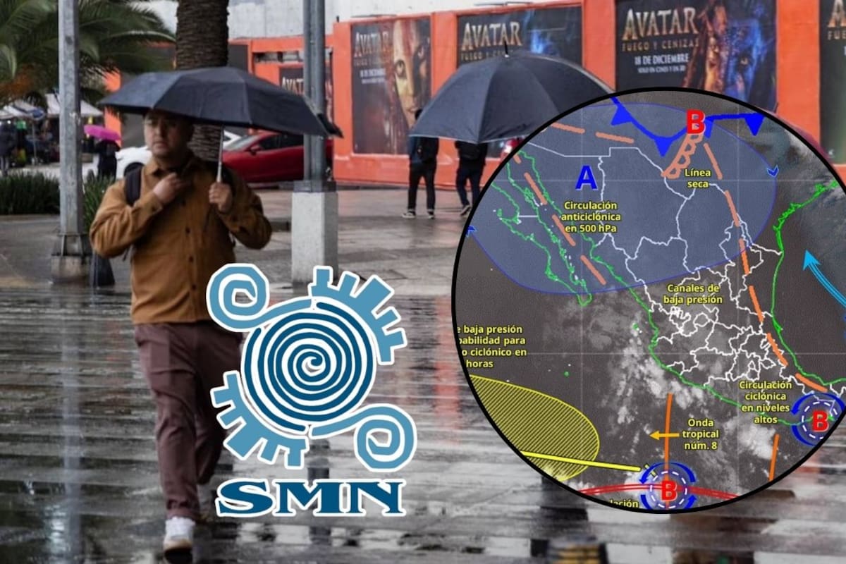 Lluvias intensas, riesgo de inundaciones y calor de hasta 45 grados: así afectará el clima a México este 22 de junio