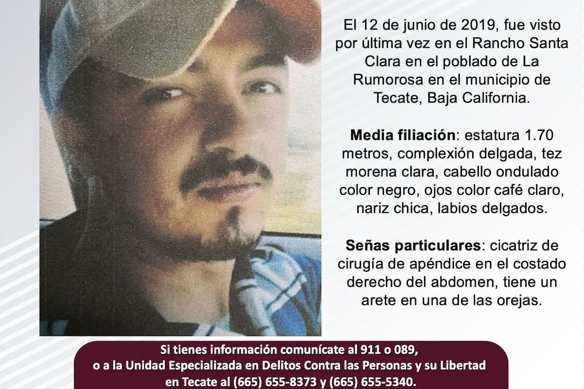 Se busca a Jorge Elizondo Alvarado de 42 años