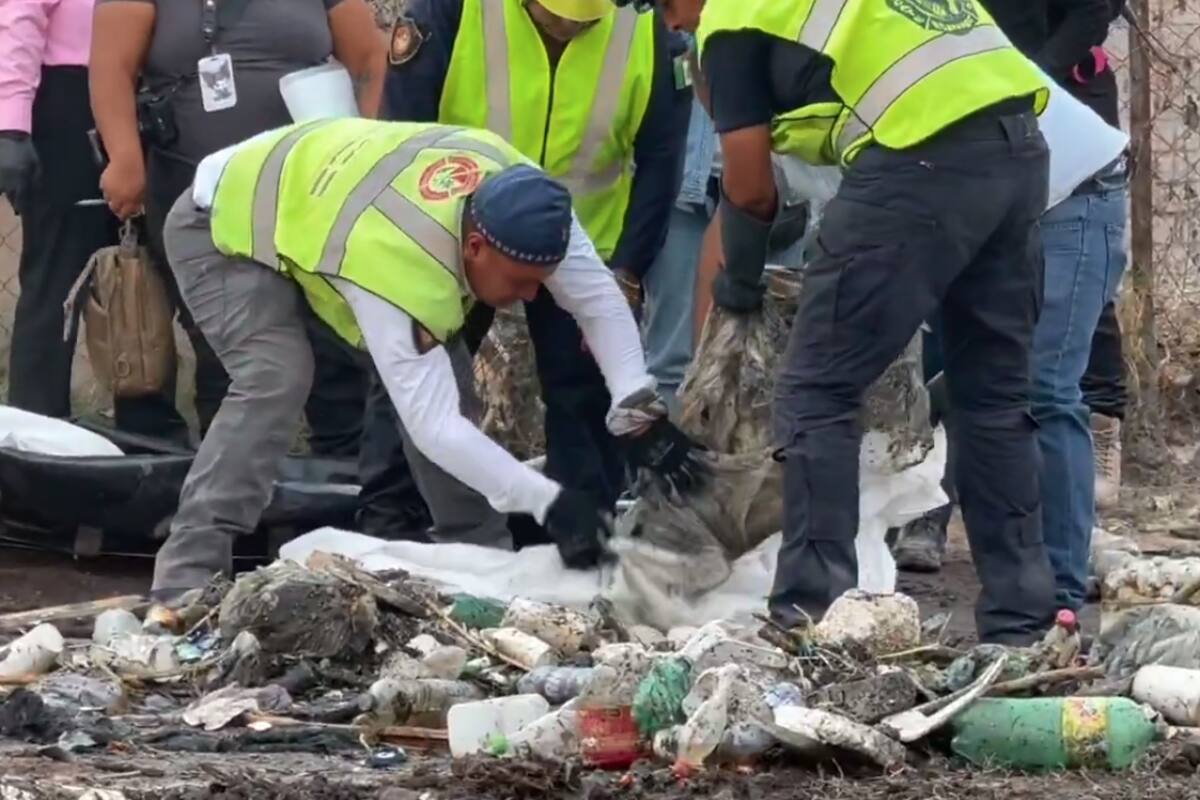 Localizan restos de feto en operativo por desaparecidos en canal de agua de Ecatepec