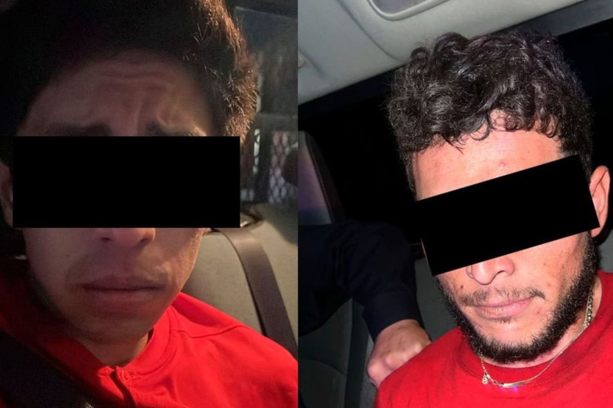 Detienen a dos personas en vehículo robado y con arma de fuego y droga