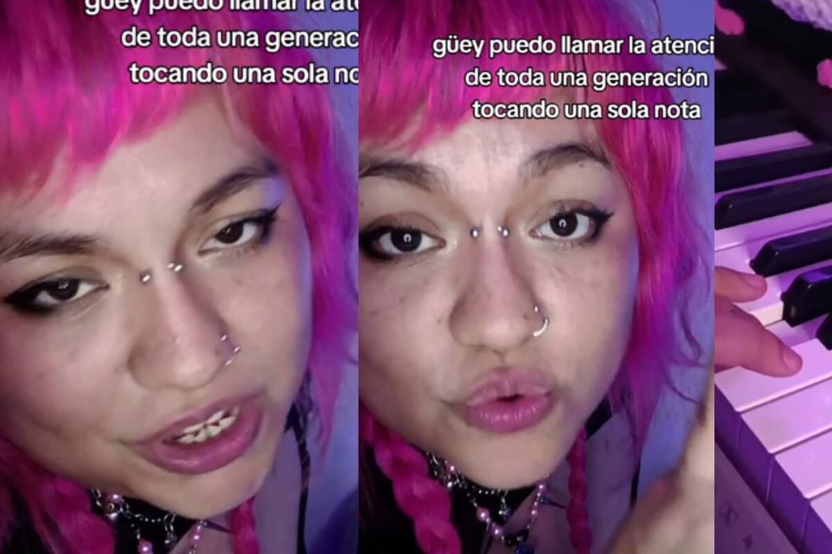 ¿Conoces la canción?: Con una sola nota musical, esta Tiktoker llamó la atención de toda una generación