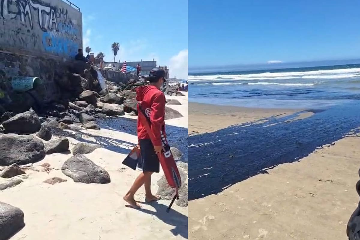 Preocupa presunta descarga de aguas negras en Playa Hermosa en plena temporada vacacional