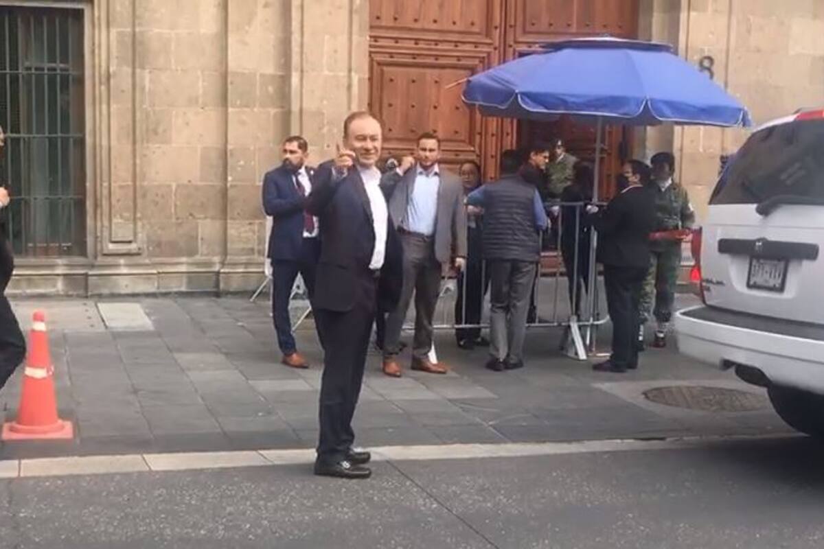 Llega Alfonso Durazo a Palacio Nacional para reunirse con AMLO