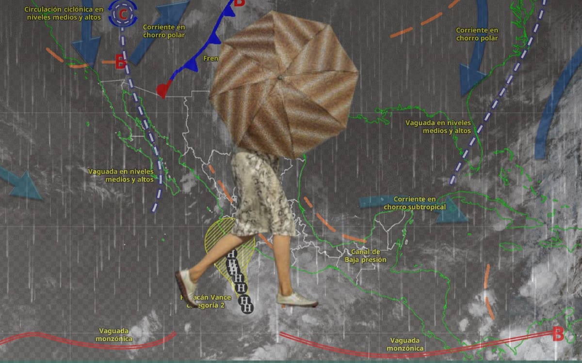 Un frente frío y el huracán Vance afectará el clima en México. | Especial GH