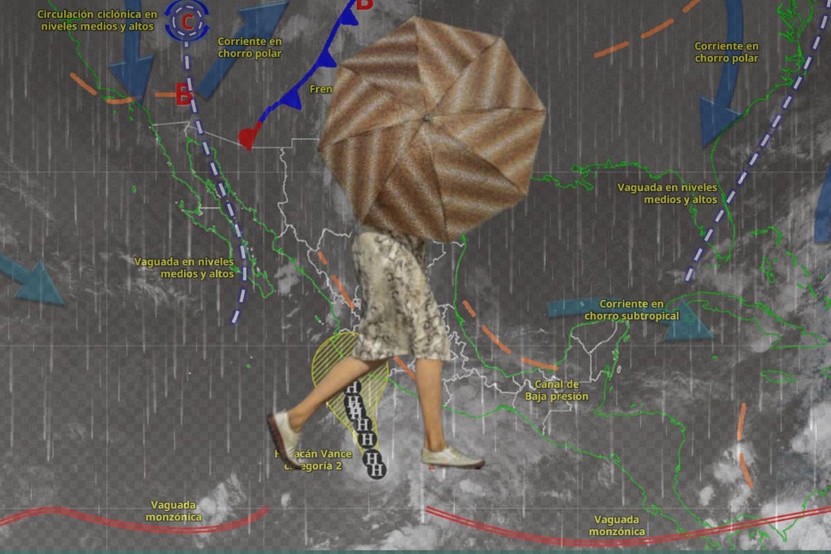 Frente Frío bajará temperaturas al Norte de México mientras el Huracán Vance se desplazará por el Sur este sábado