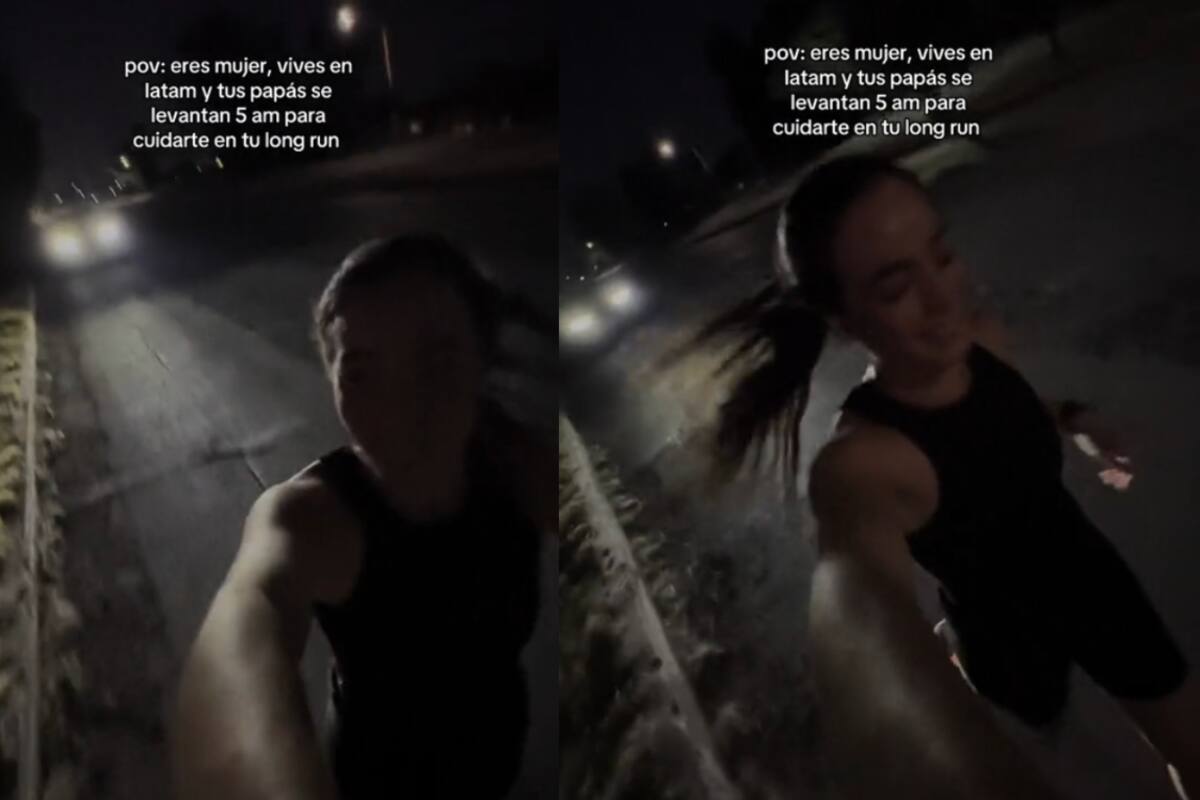 VIRAL | Joven sale a correr en la calle a las 5 a.m. con la protección de sus padres