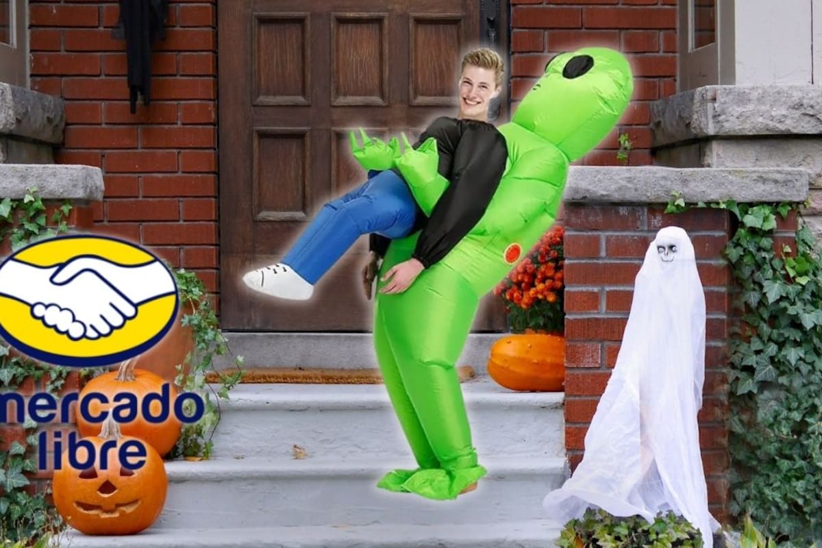 MercadoLibre vende el disfraz inflable de alien por menos de 290 pesos y con descuento del 39 por ciento