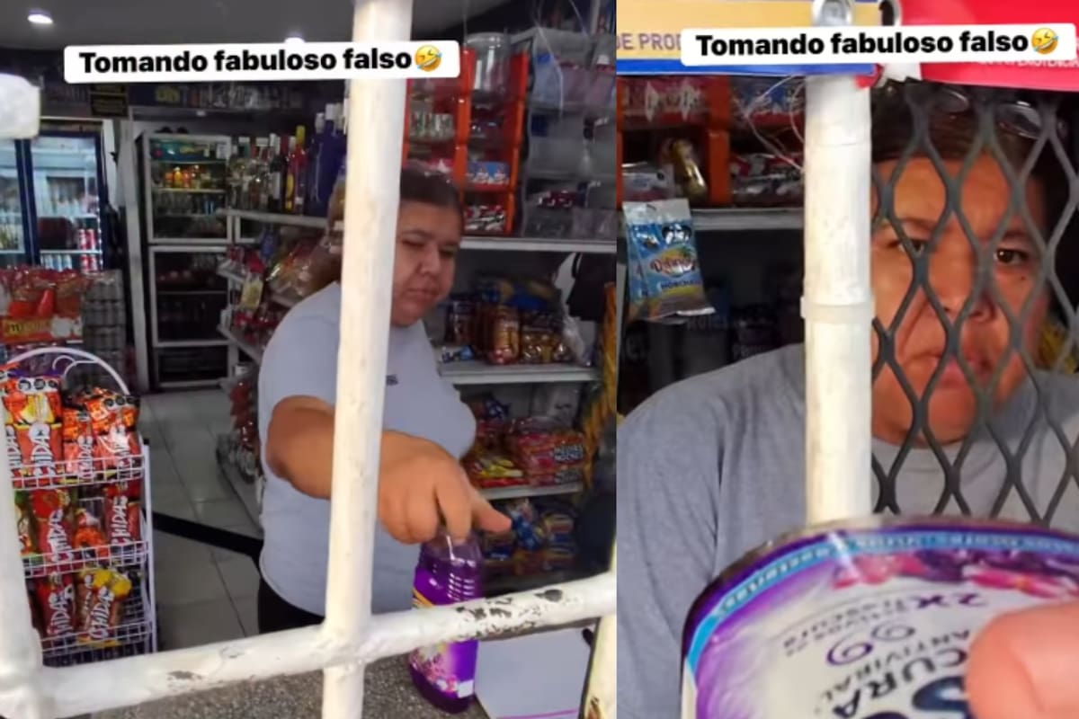 “Se lo empezó a tomar frente a ella, pero todo era una broma”: Hombre compra un limpiador Fabuloso en una tienda de abarrotes y asusta a la encargada
