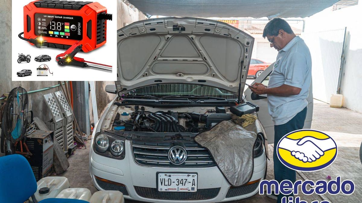 Oferta de Mercado Libre reduce en 76% el precio de cargador inteligente para baterías de auto y moto; se vende en solo 185 pesos