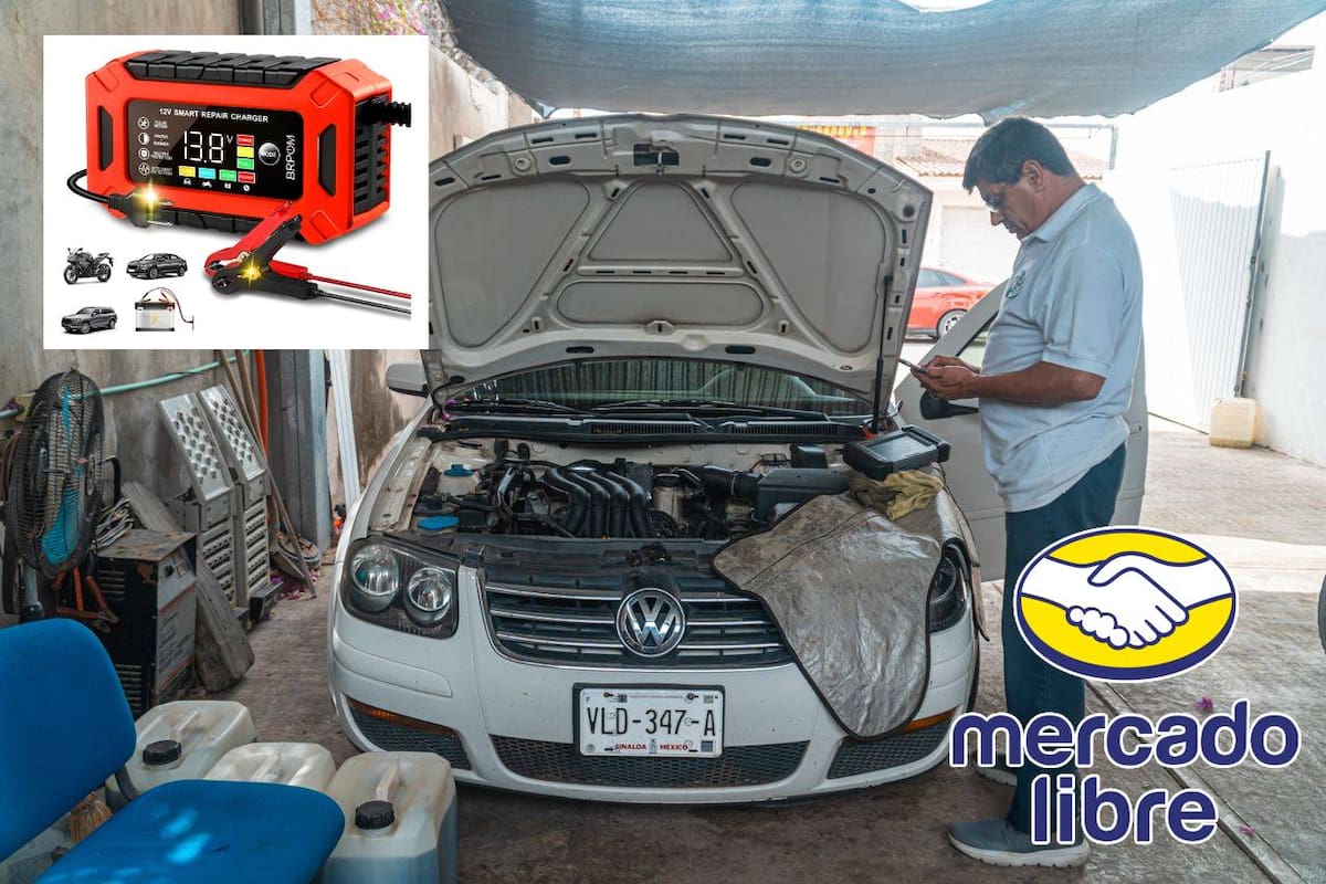 Oferta de Mercado Libre reduce en 76% el precio de cargador inteligente para baterías de auto y moto; se vende en solo 185 pesos