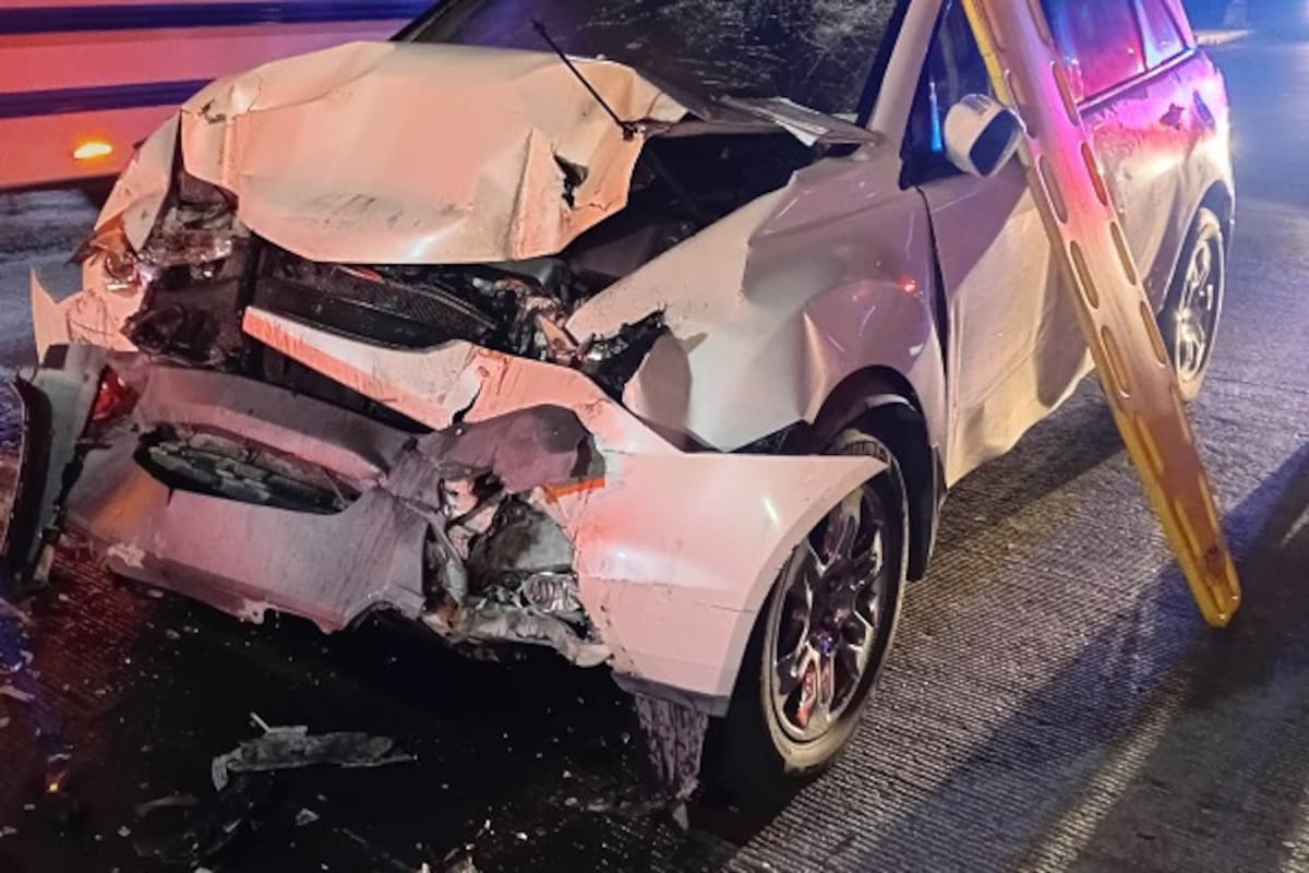 Accidente vehicular deja a una persona lesionada