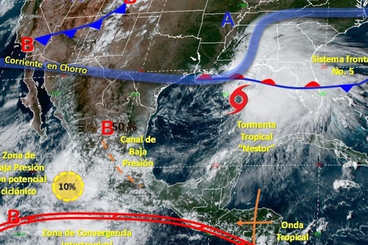Se prevén lluvias intensas en Nayarit, Jalisco, Colima, Michoacán, Guerrero y Oaxaca, durante las próximas horas