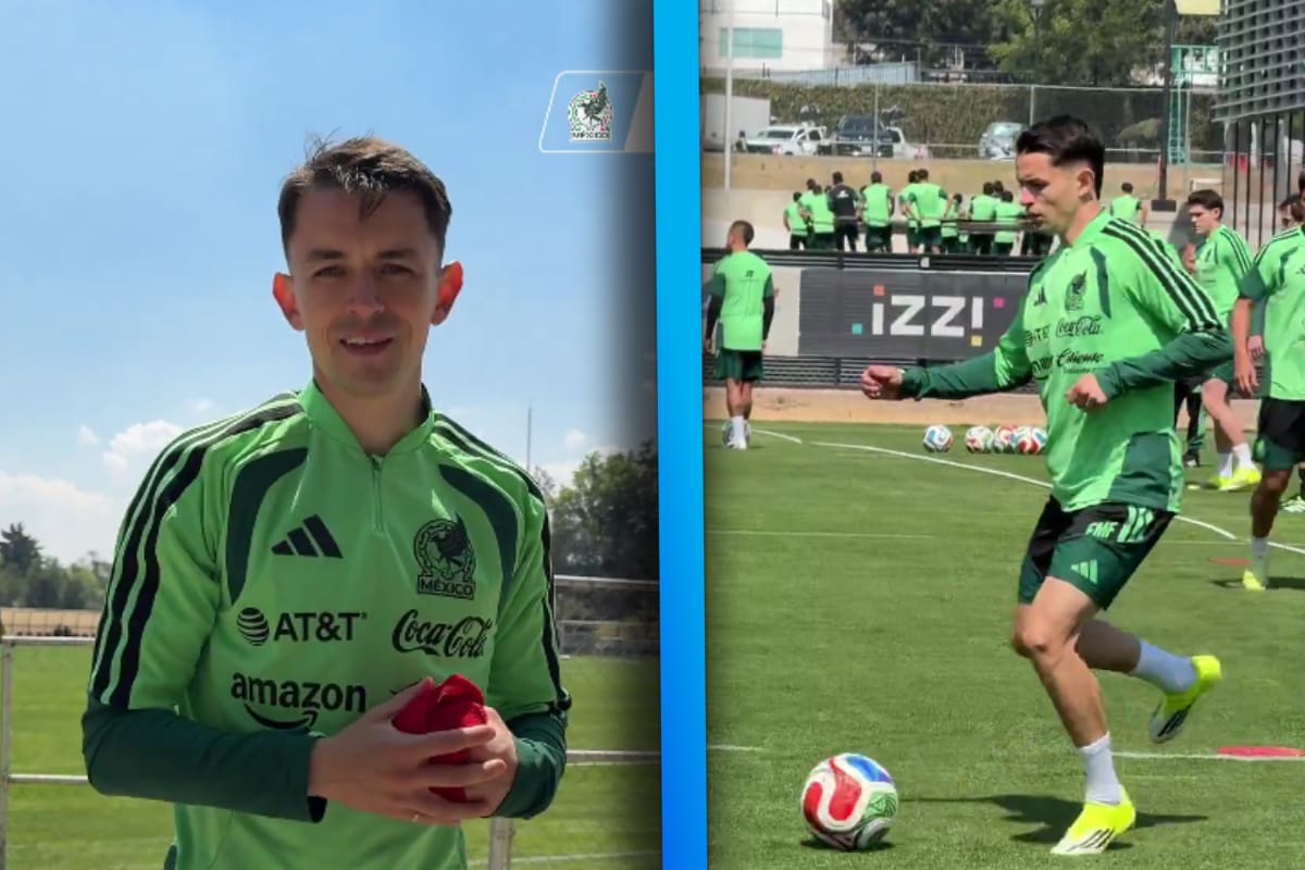 Álvaro Fidalgo ya viste los colores del Tri y entrena con la Selección Mexicana