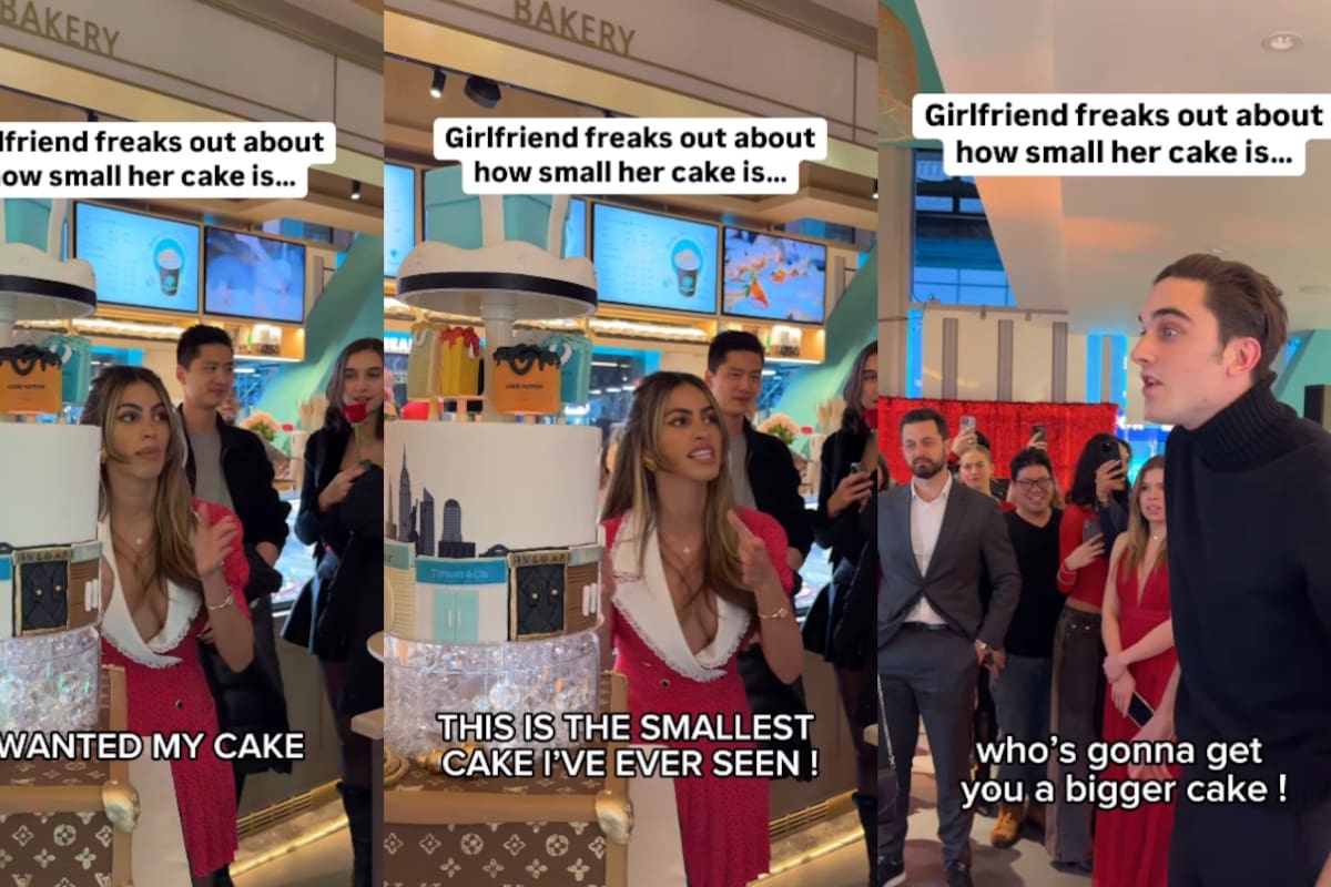 “¡El cumpleaños se acabó!”: Mujer entra en crisis porque su novio no le compró un pastel lo suficientemente grande