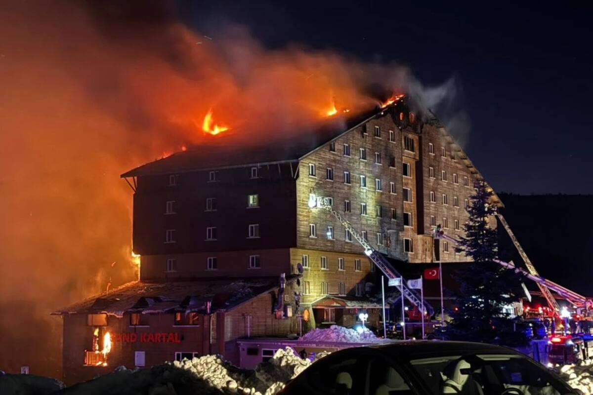 Al menos 66 muertos y más de 50 heridos deja incendio en estación de esquí en Turquía