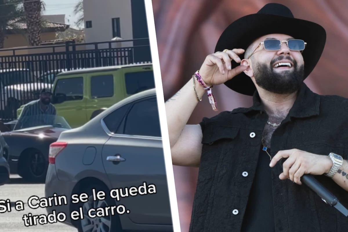 Carín León “se queda tirado” y atrapado en su carro bajo el calorón de Hermosillo