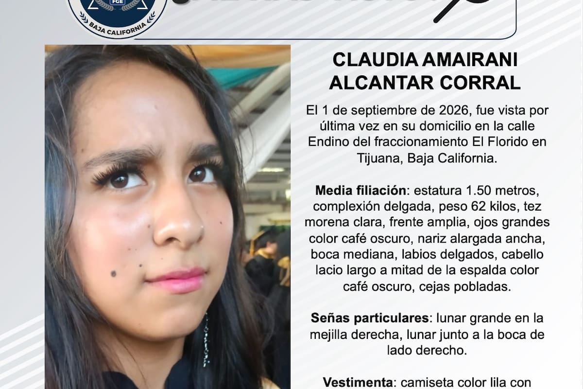 Se busca a Claudia Amairani Alcantar Corral