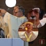 Sacerdote se vuelve viral durante misa en vivo tras aparecer con filtros de bigote, corona y gato | VIDEO
