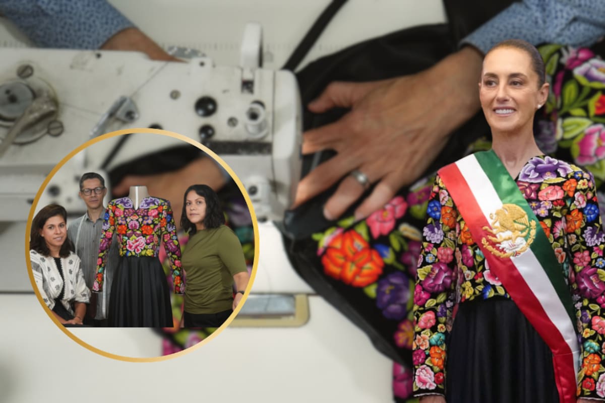 El vestido de Claudia Sheinbaum para el Grito de Independencia fue bordado por Elvis Guerra, diseñadora muxe, poeta y traductora que fundó Creaciones Biulú para preservar el trabajo artesanal de Juchitán y llevar sus textiles a otros lugares de México y el mundo