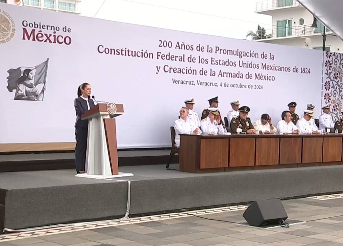 Palabras de bienvenida de Claudia Sheinbaum. / Claudia Sheinbaum vía Facebook.