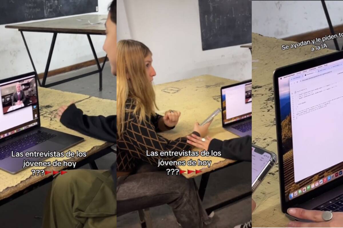 VIDEO: joven utiliza Inteligencia Artificial para poder responder preguntas difíciles en entrevista de trabajo