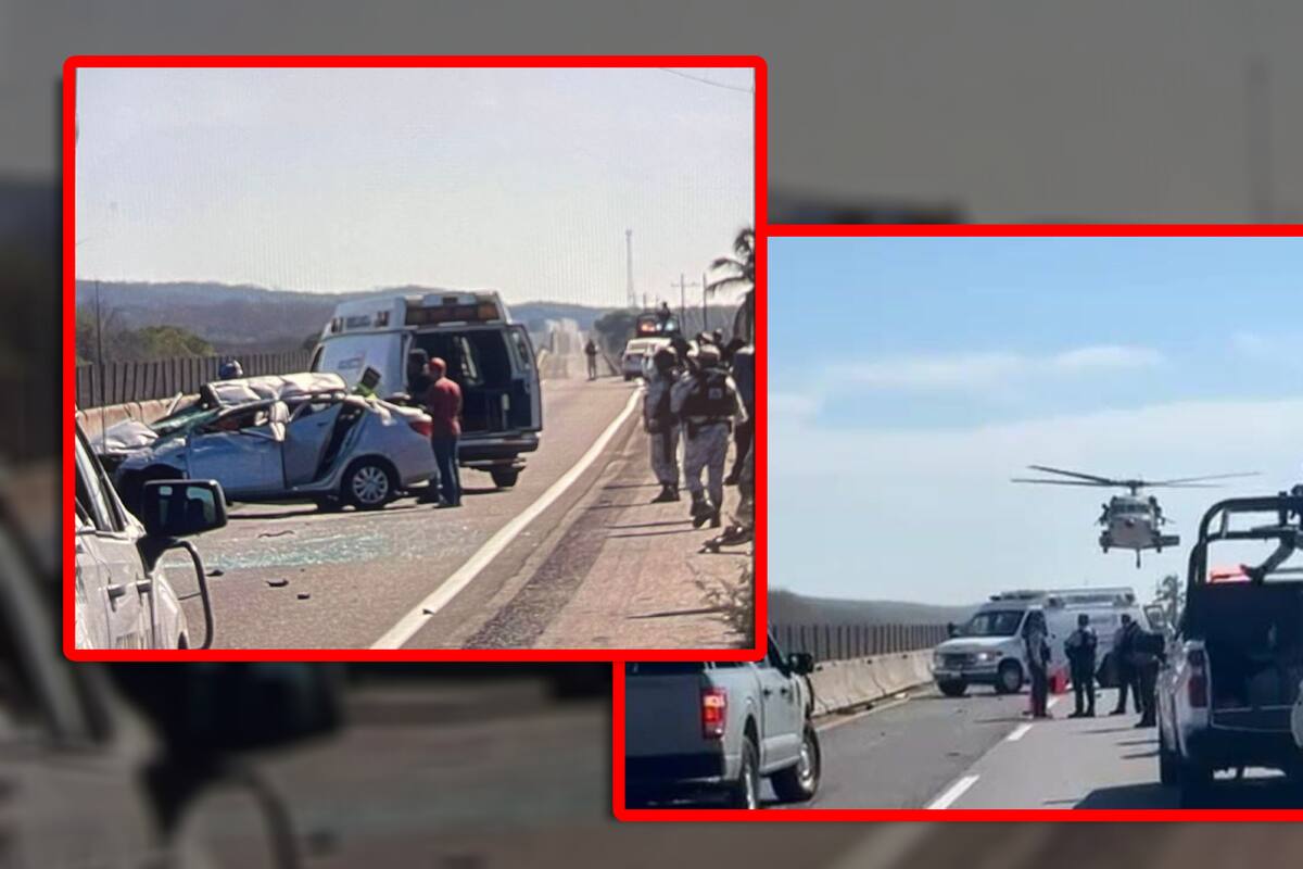 Accidente en la Mazatlán-Culiacán deja un elemento de la GN sin vida y otro herido