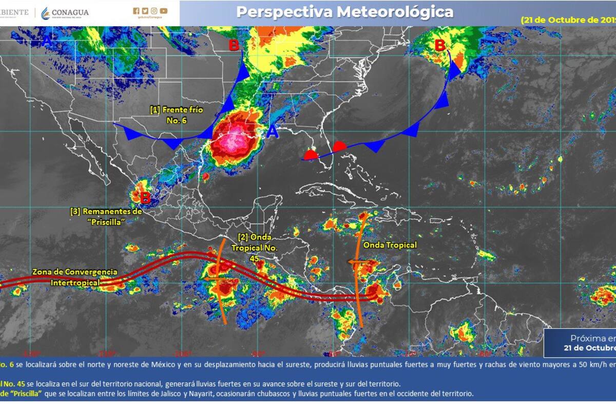 Se pronostican lluvias intensas en SLP, Querétaro, Hidalgo, Puebla y Veracruz