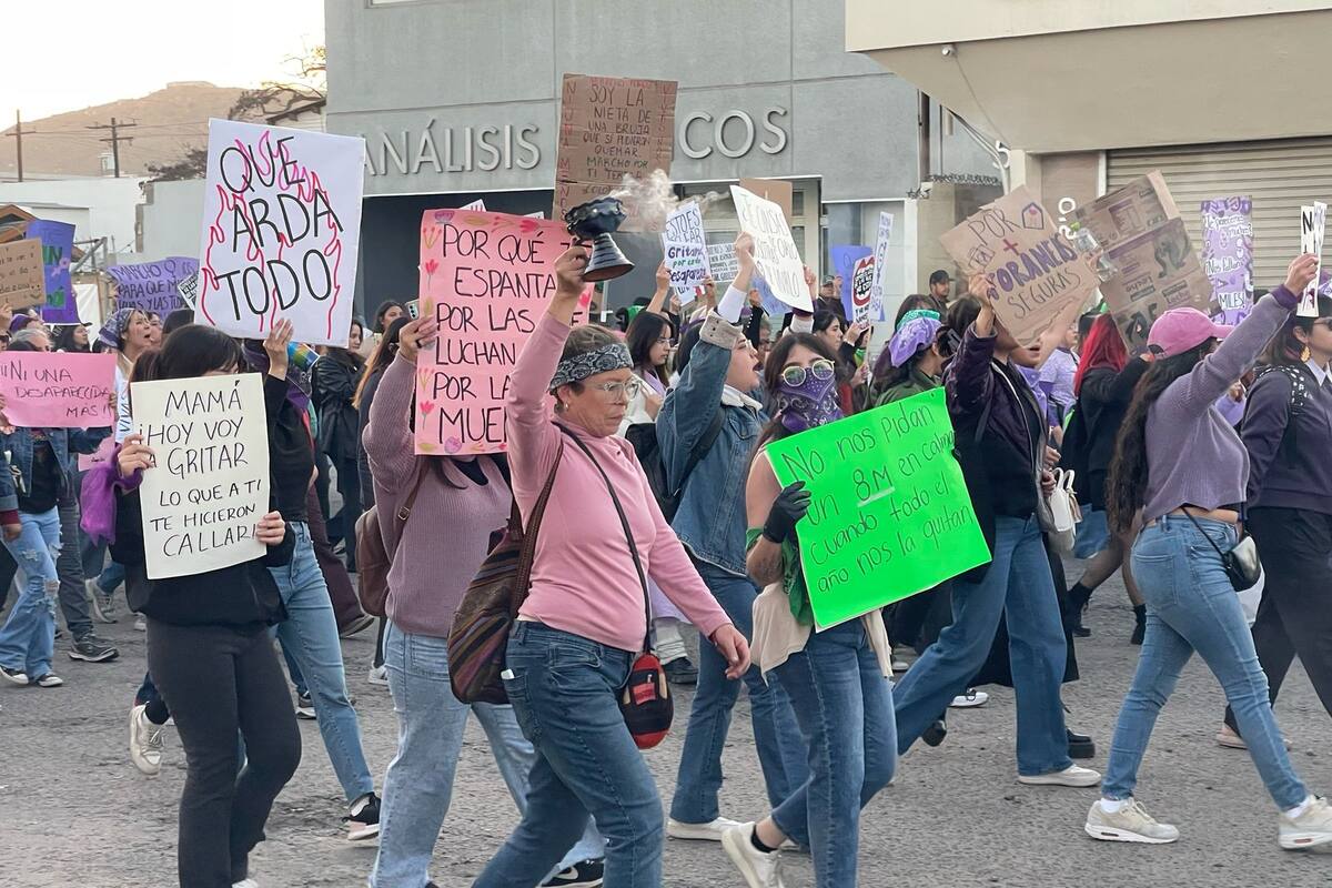 Marcha 8M: Exigen justicia y fin de violencia de género