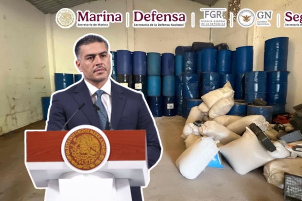 Golpe al narco en Guerrero: aseguran más de 12 toneladas de químicos para producir “Tusi” y metanfetaminas ligados a red de Inés Omar Coronel Aispuro cuñado del Chapo, informó Omar García Harfuch