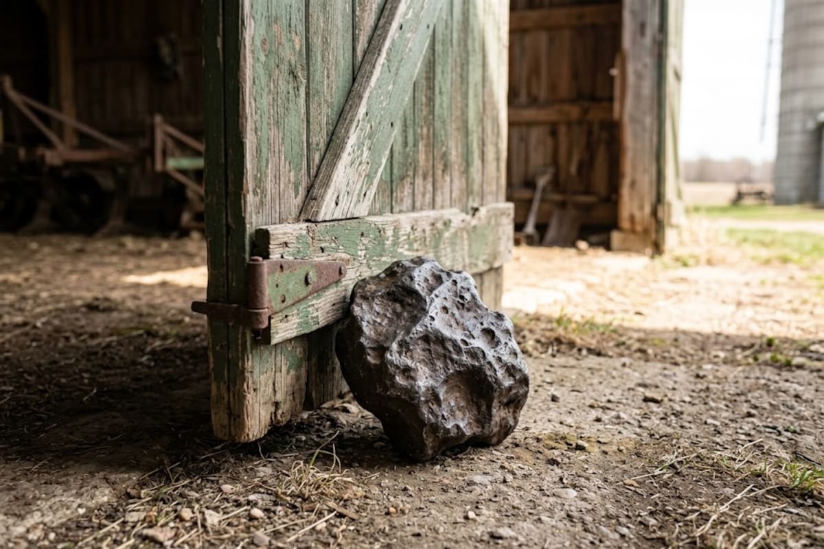Un hombre usó durante 30 años una roca como tope de puerta sin saber que era un meteorito valorado en 100 mil dólares