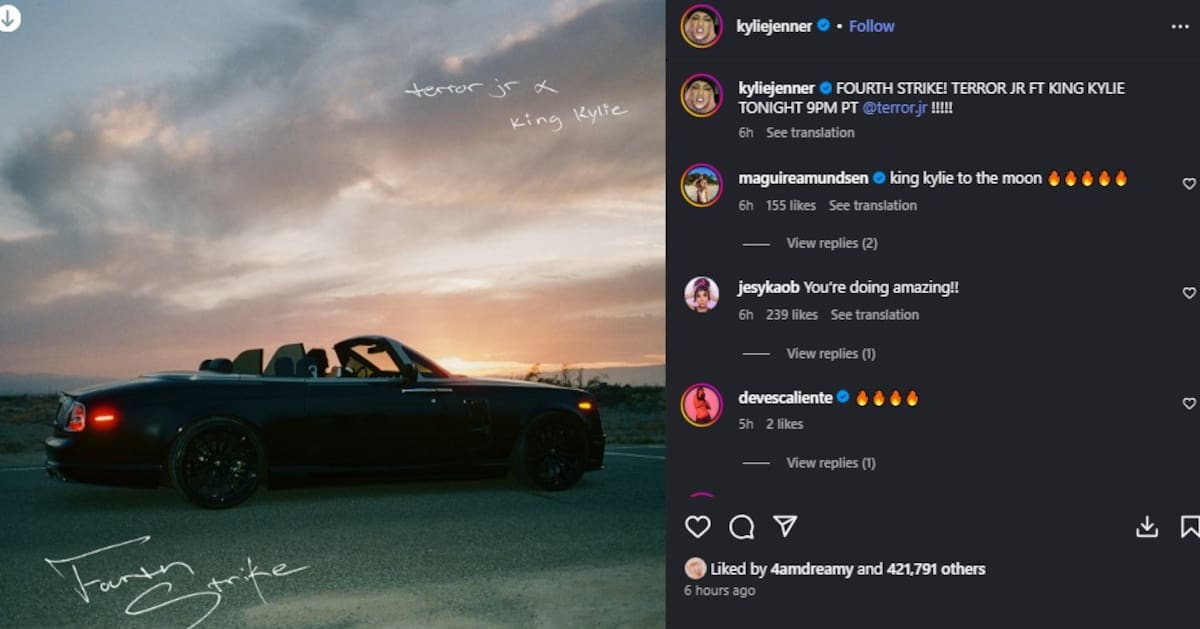 Kylie Jenner debuta en la música | Instagram @kyliejenner