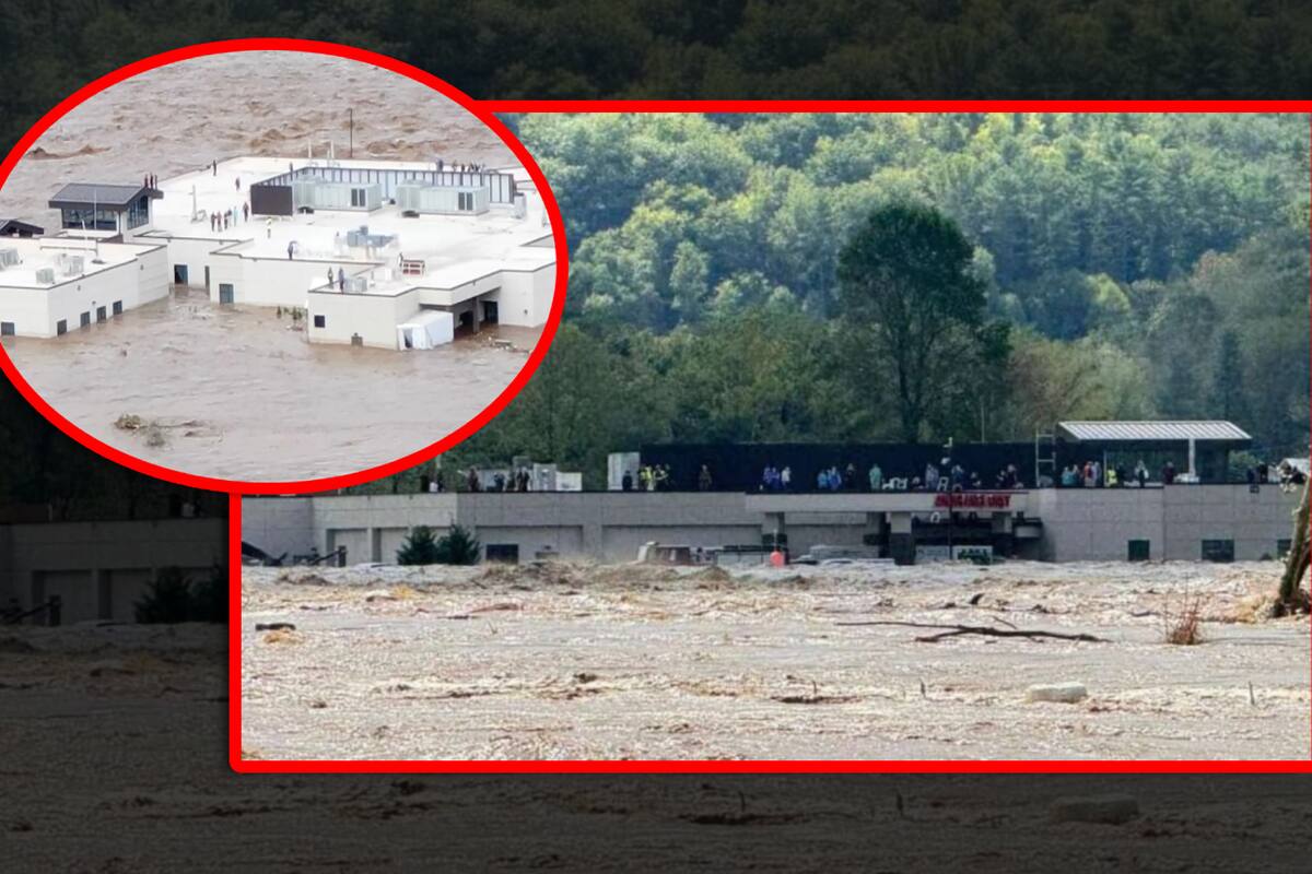 Huracán Helene: 54 personas quedan atrapadas en el techo de un hospital en Tennessee