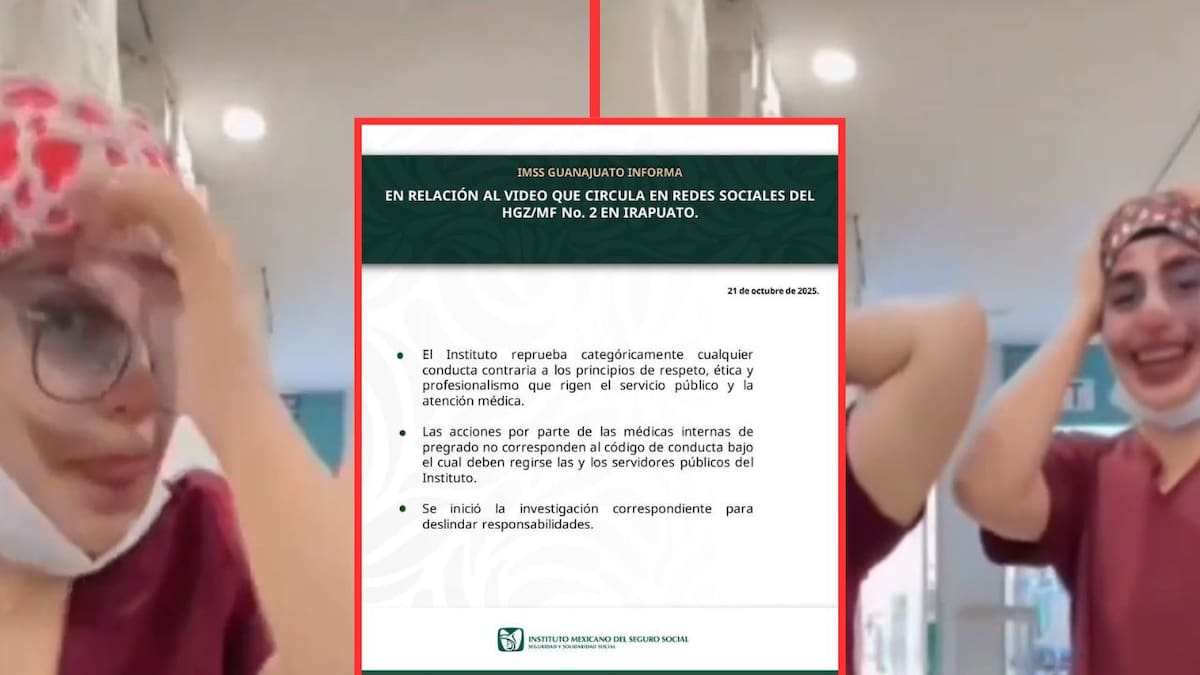 IMSS Guanajuato investiga a médicas internas por video con filtro de payaso en el que se burlan de paciente