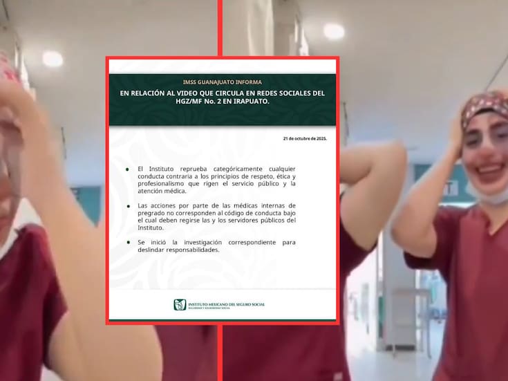 IMSS Guanajuato investiga a médicas internas por video con filtro de payaso en el que se burlan de paciente