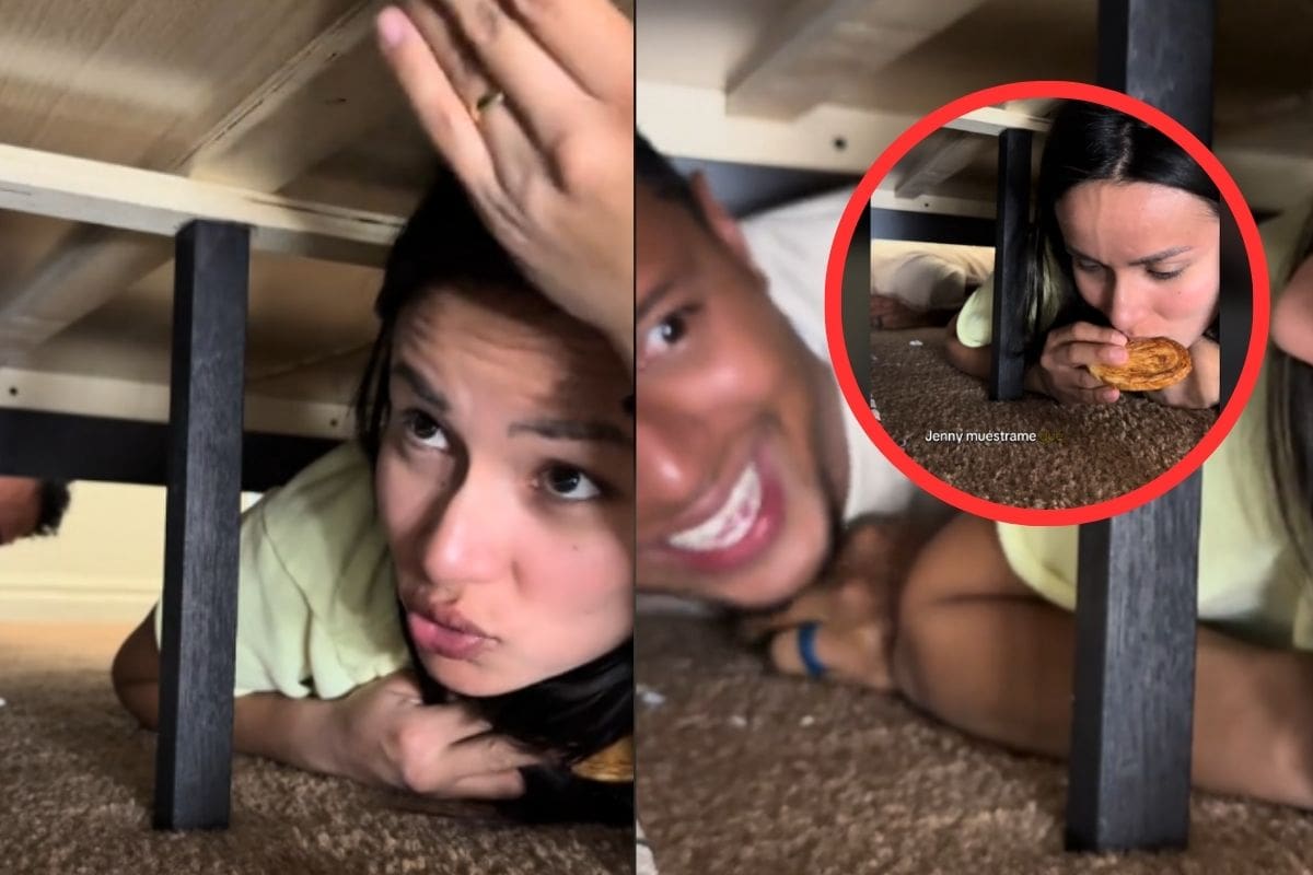 Mujer esconde comida debajo de su cama para ver la reacción de su esposo