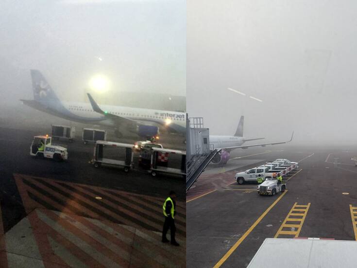 AICM bajo afectación de vuelos por banco de niebla este jueves 30 de octubre