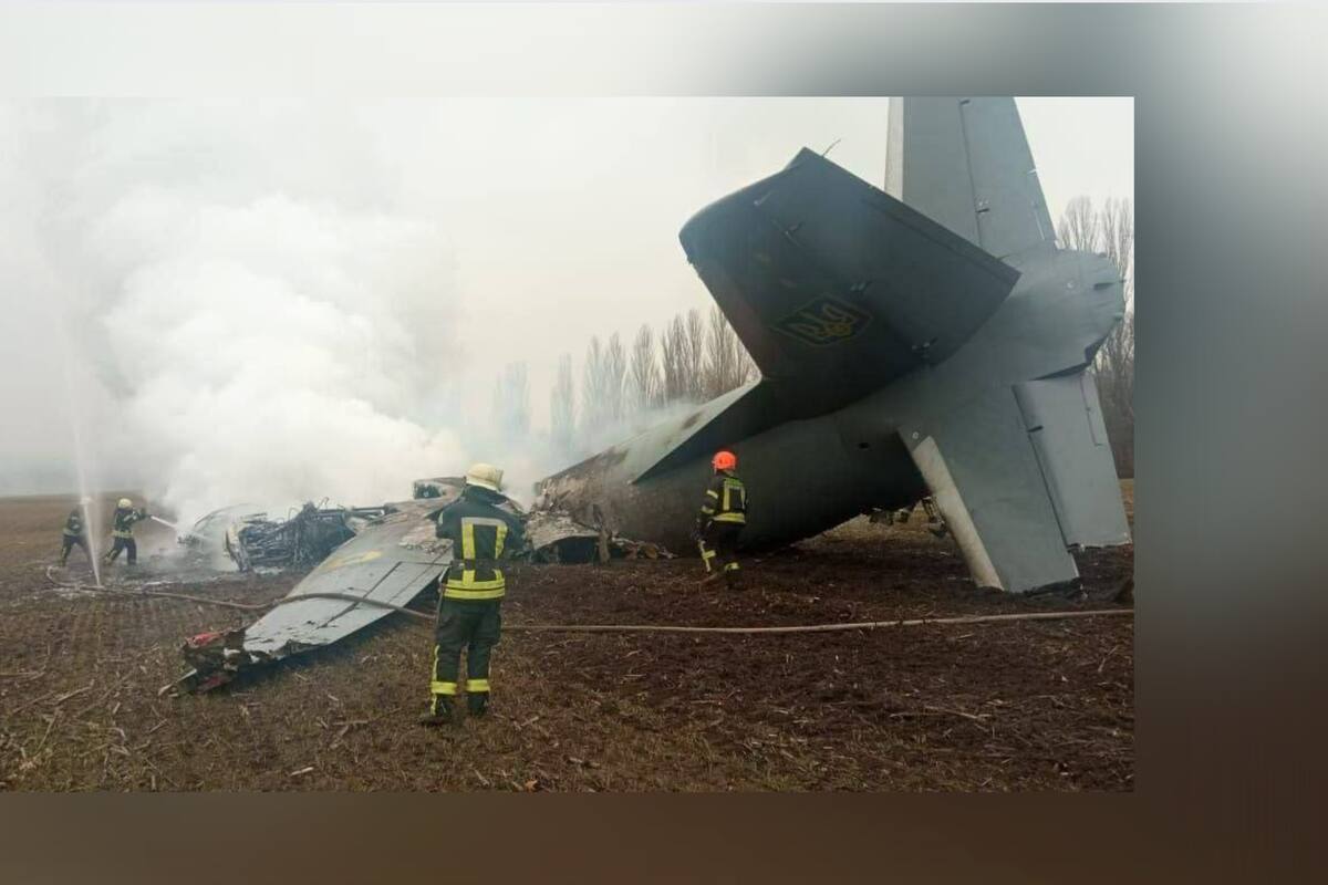Avión militar ucraniano se estrella cerca del Kiev