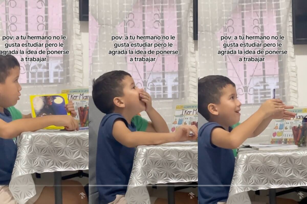 Niño le dice a su mamá que ya no quiere estudiar: prefiere poner un puesto de comida afuera de su casa