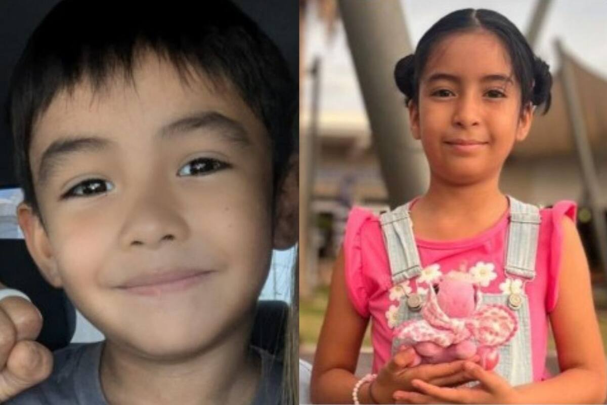 Activan Alerta Amber para localizar a hermanos Molder Darío y Caitlyn Scully de Empalme, Sonora