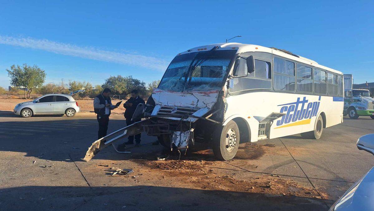 Atención inmediata evitó tragedias tras el choque de un autobús de personal