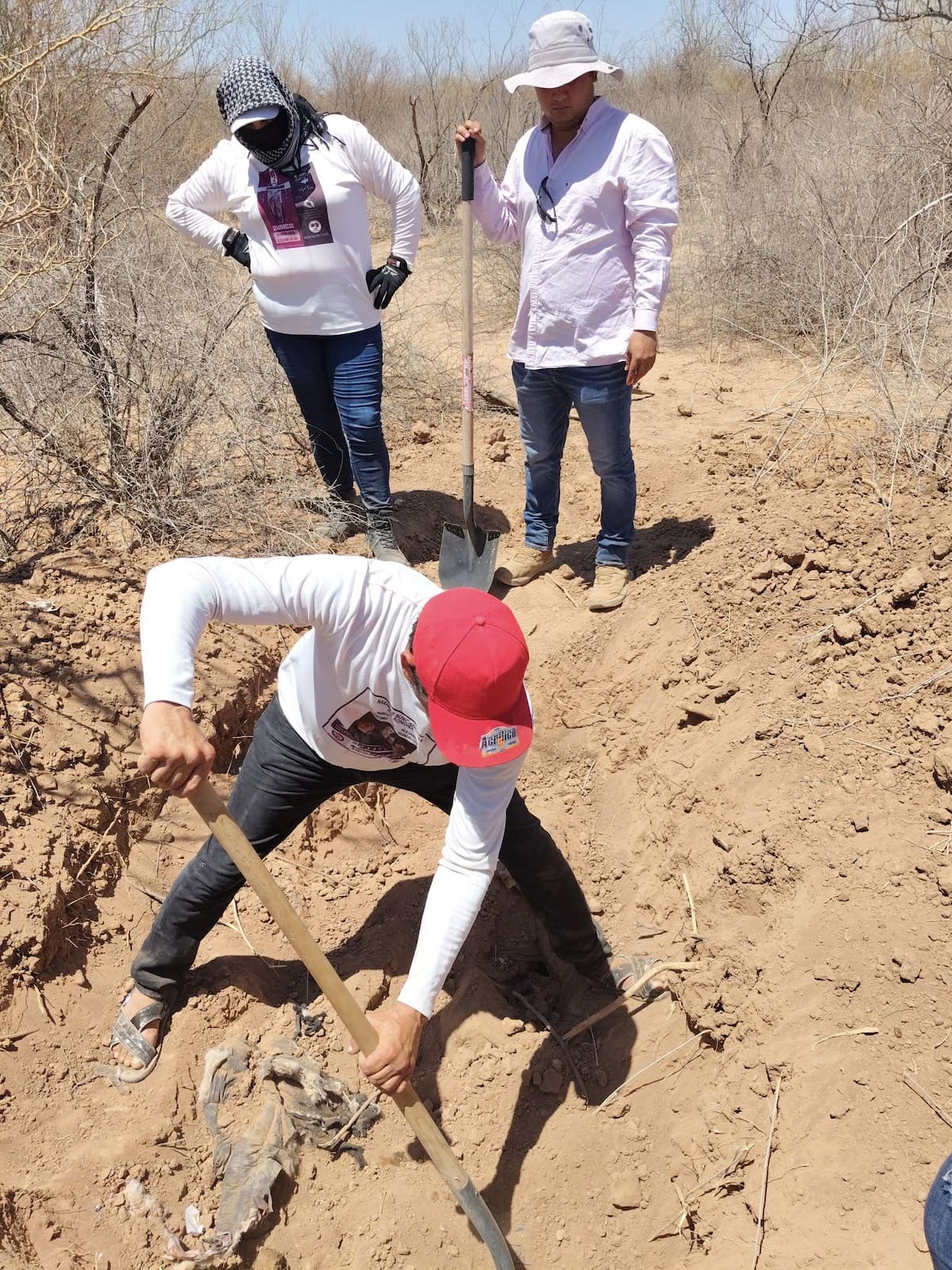 Hallazgo de fosas clandestinas. Foto: Madres Buscadoras De Sonora
