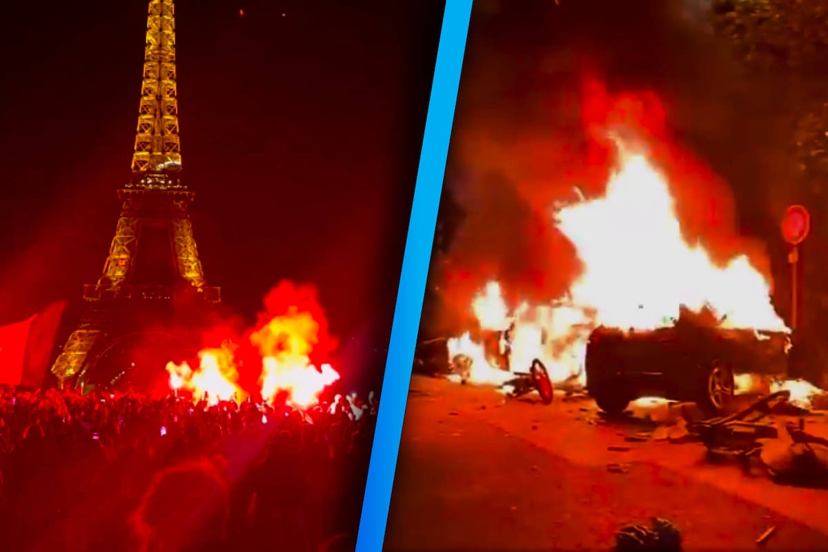 Aficionados del PSG queman 264 automóviles y hay dos muertos tras ganar la Champions League