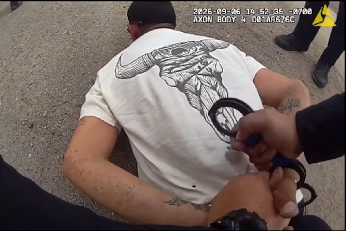 Amenazó con una pistola, huyó hacia un parque y terminó detenido en El Centro