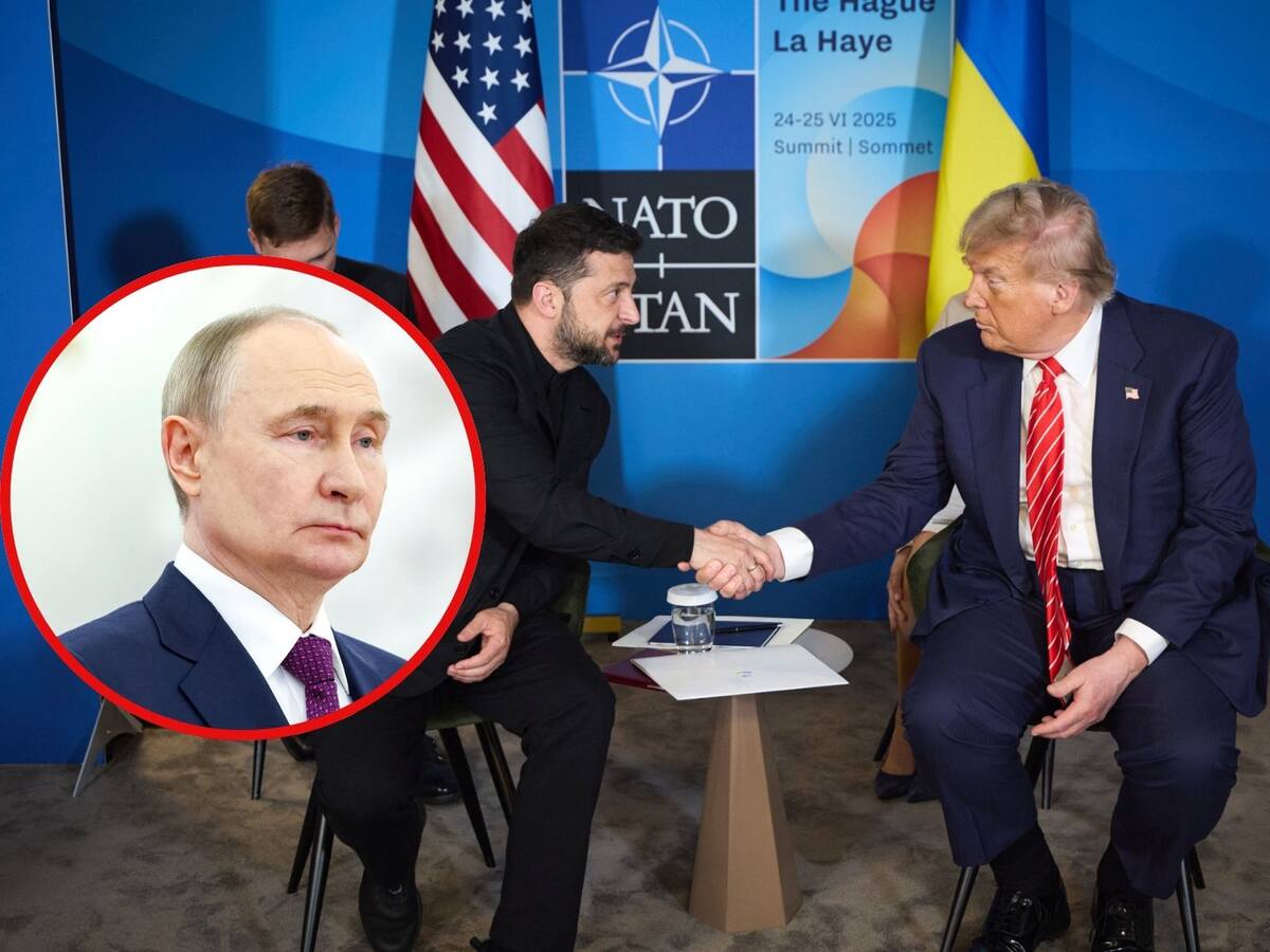 Trump asegura a Zelenski que la OTAN protegerá más a Ucrania con el aumento en la inversión de defensa.| Crédito: X @ZelenskyyUa/EFE