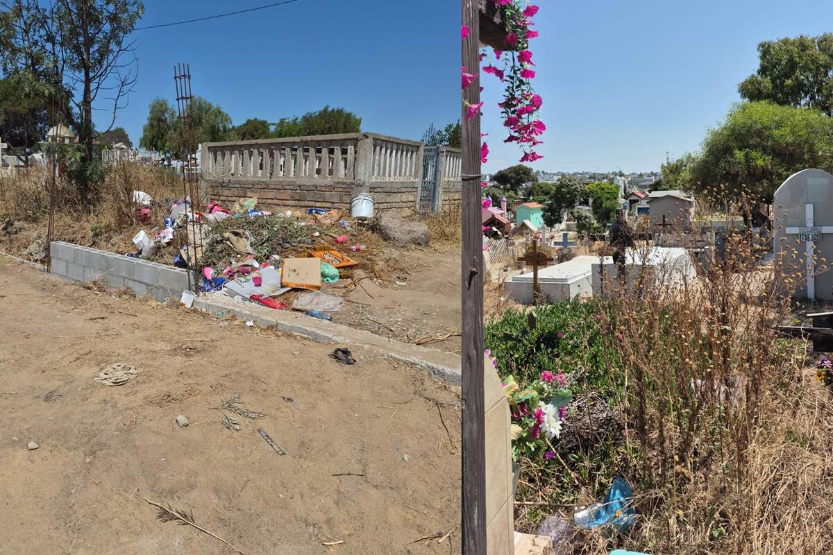 Panteón municipal de Rosarito luce abandonado previo al Día de las Madres