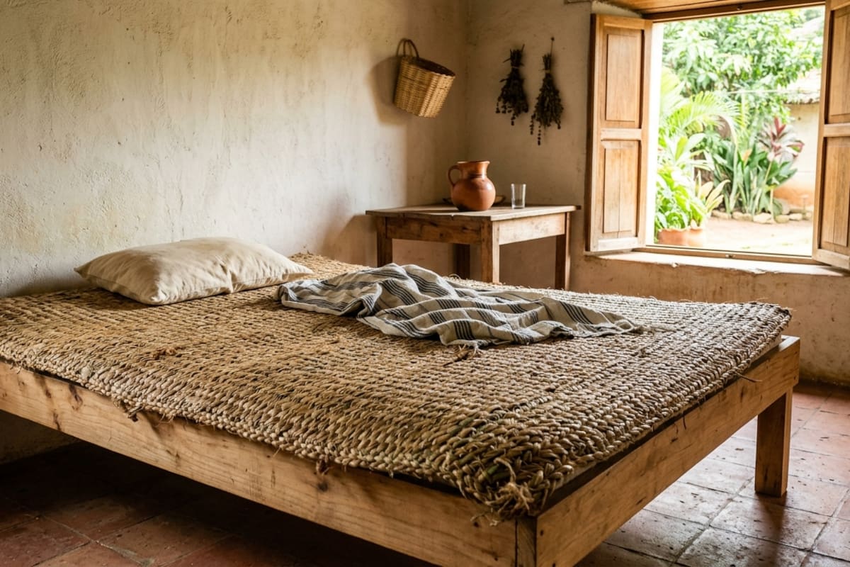 Antes del aire acondicionado, en México ya existía una forma sencilla de hacer más llevadero el calor: el petate de fibras naturales, una tradición prehispánica que todavía puede utilizarse en casa
