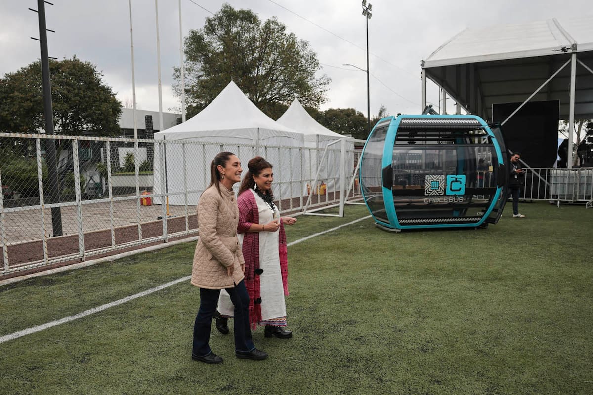 La presidenta Claudia Sheinbaum presentó en Tlalpan la Línea 4 del Cablebús, una obra de 11.3 kilómetros que unirá Ciudad Universitaria con Pedregal de San Nicolás. | Foto: Gabriel Monroy /Presidencia