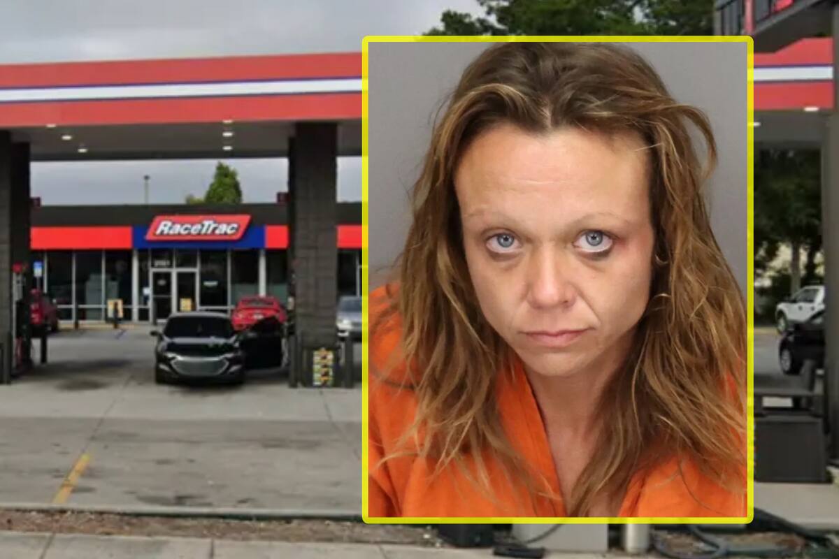 Clienta desnuda amenaza a personal de una tienda con un pelapapas y se masturba frente a la policía en Florida